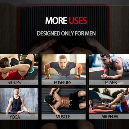 Fitnessmåtte til mænd med høj densitet trænings- og yogamåtte, skridsikker måtte til fitnesscenter og hjemmet