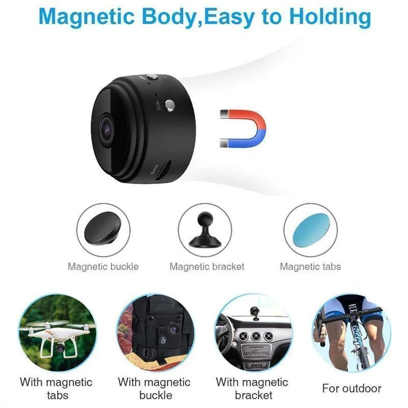 1080p Magnetisk WiFi Mini Kamera