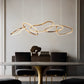 Irregular Circular Chainlink Dimmable LED Plating Modern Chandeliers