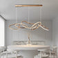 Irregular Circular Chainlink Dimmable LED Plating Modern Chandeliers