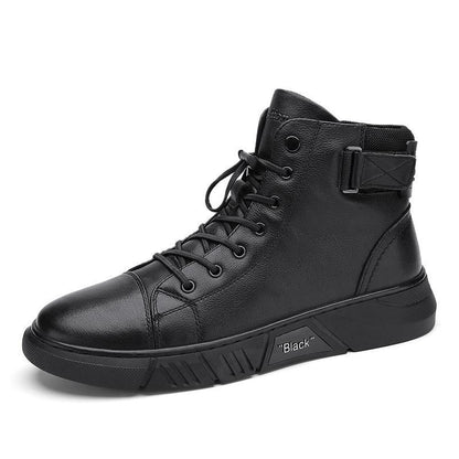 Italian High-Top Casual Martin Leather Boots