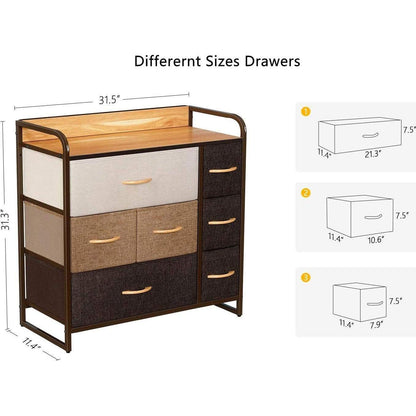 Kids Dresser - Childrens Dresser for Kids Room - Boys Dresser for Baby Room - Chest of Fabric Drawers for Kids