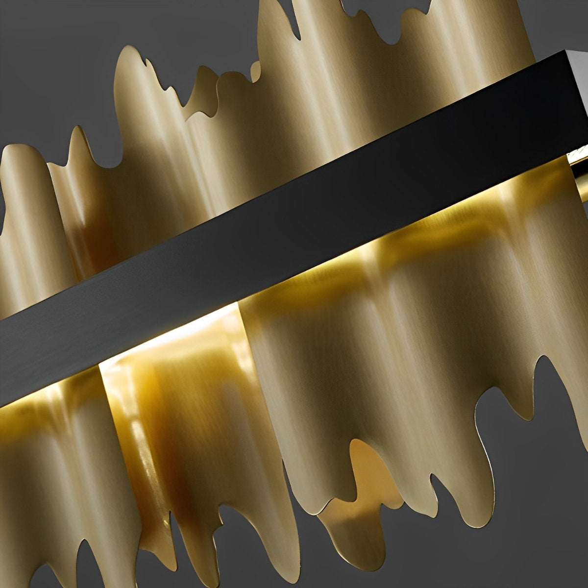 Long Strip Mountains Iceberg Stepless Dimming LED Postmodern Chandelier