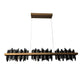 Long Strip Mountains Iceberg Stepless Dimming LED Postmodern Chandelier