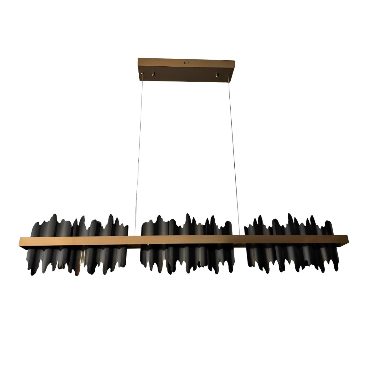 Long Strip Mountains Iceberg Stepless Dimming LED Postmodern Chandelier