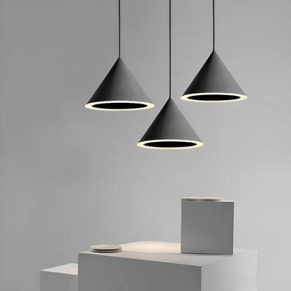 Minimalist Conical LED Macaron Color Pendant Light Island Lighting Chandelier