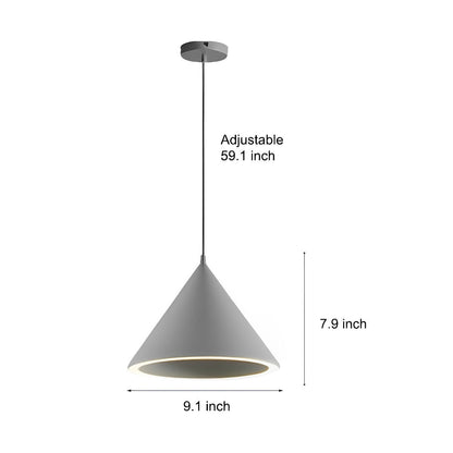Minimalist Conical LED Macaron Color Pendant Light Island Lighting Chandelier