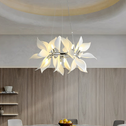 Modern Ceramics Flower Art Chandelier Light
