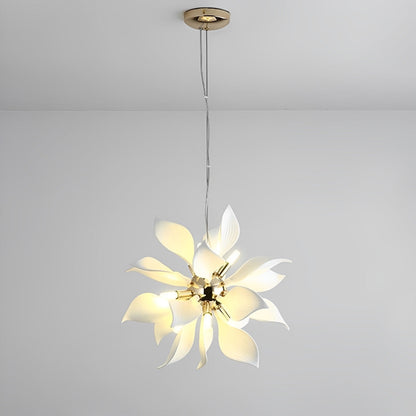 Modern Ceramics Flower Art Chandelier Light