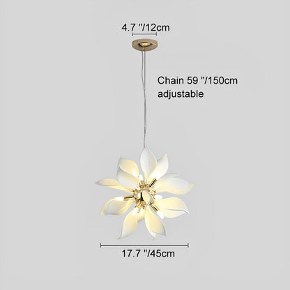 Modern Ceramics Flower Art Chandelier Light
