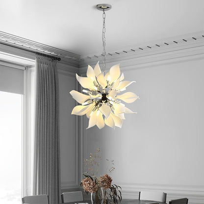 Modern Ceramics Flower Art Chandelier Light