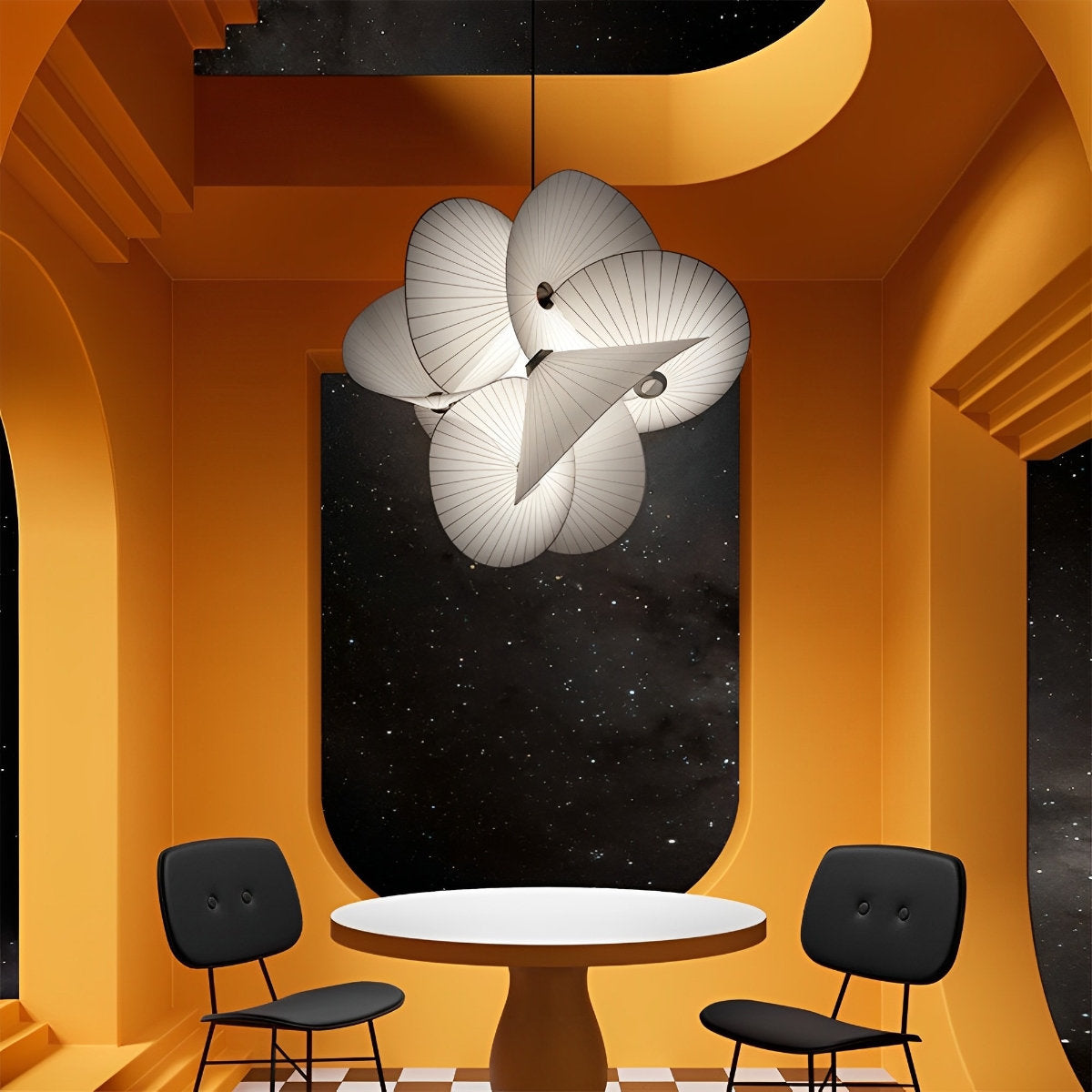 Modern Creative Minimalist Umbrella Art Chandelier Light
