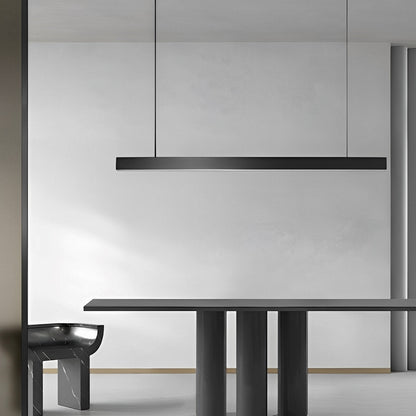 Modern Minimalism Black Long Industrial Ceiling Light For Living Room