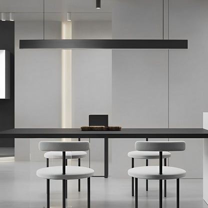 Modern Minimalism Black Long Industrial Ceiling Light For Living Room