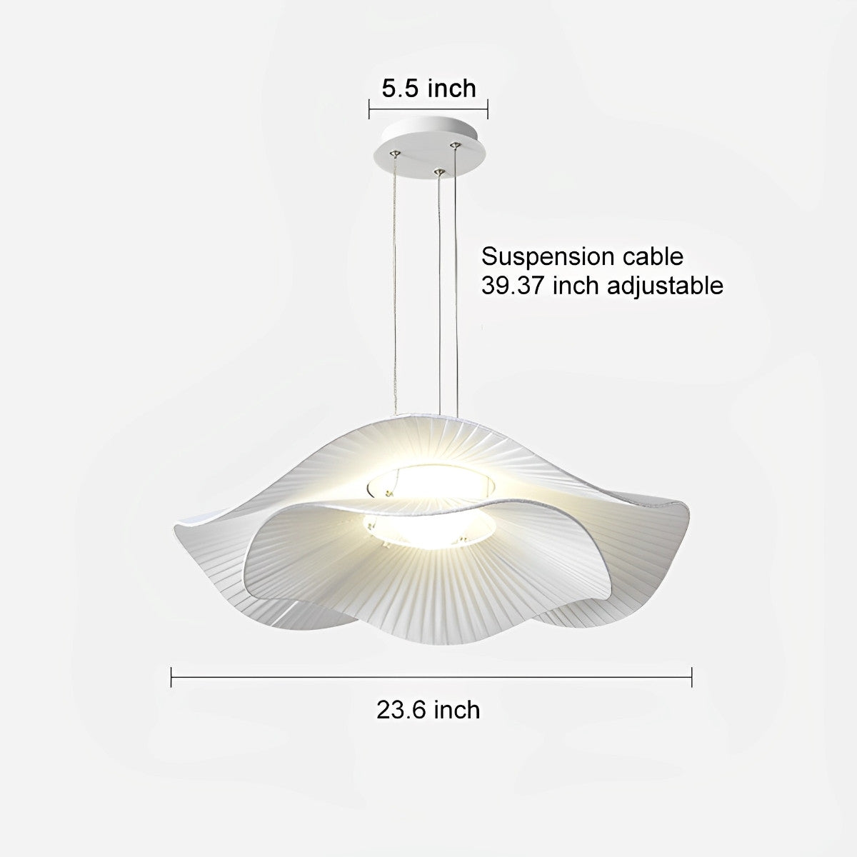Modern Minimalist Art Lotus Leaf Pendant Lighting