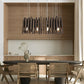 Modern Minimalist Wood Firewood Stick Chandelier Light