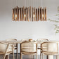 Modern Minimalist Wood Firewood Stick Chandelier Light