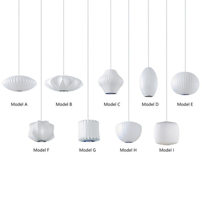 Minimalist White Bubble Hanging Pendant Light