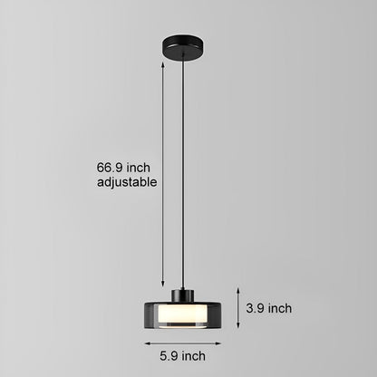 Modern Minimalist Chandelier Glass Brass Bedside Lighting