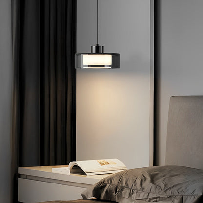 Modern Minimalist Chandelier Glass Brass Bedside Lighting