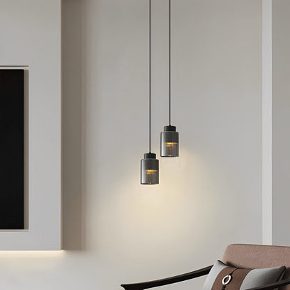 Modern Minimalist Chandelier Glass Brass Bedside Lighting