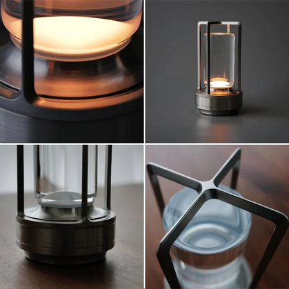 Ambient Lantern Cordless Crystal Table Lamp