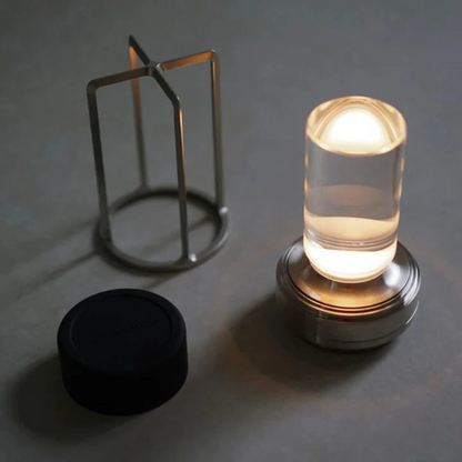 Ambient Lantern Cordless Crystal Table Lamp