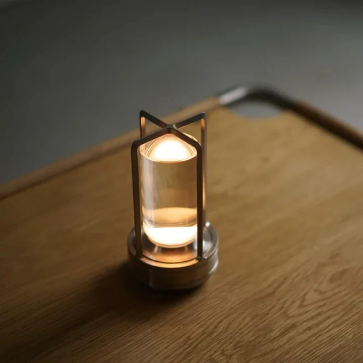 Ambient Lantern Cordless Crystal Table Lamp