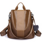 Women's Anti-theft Leather Backpack