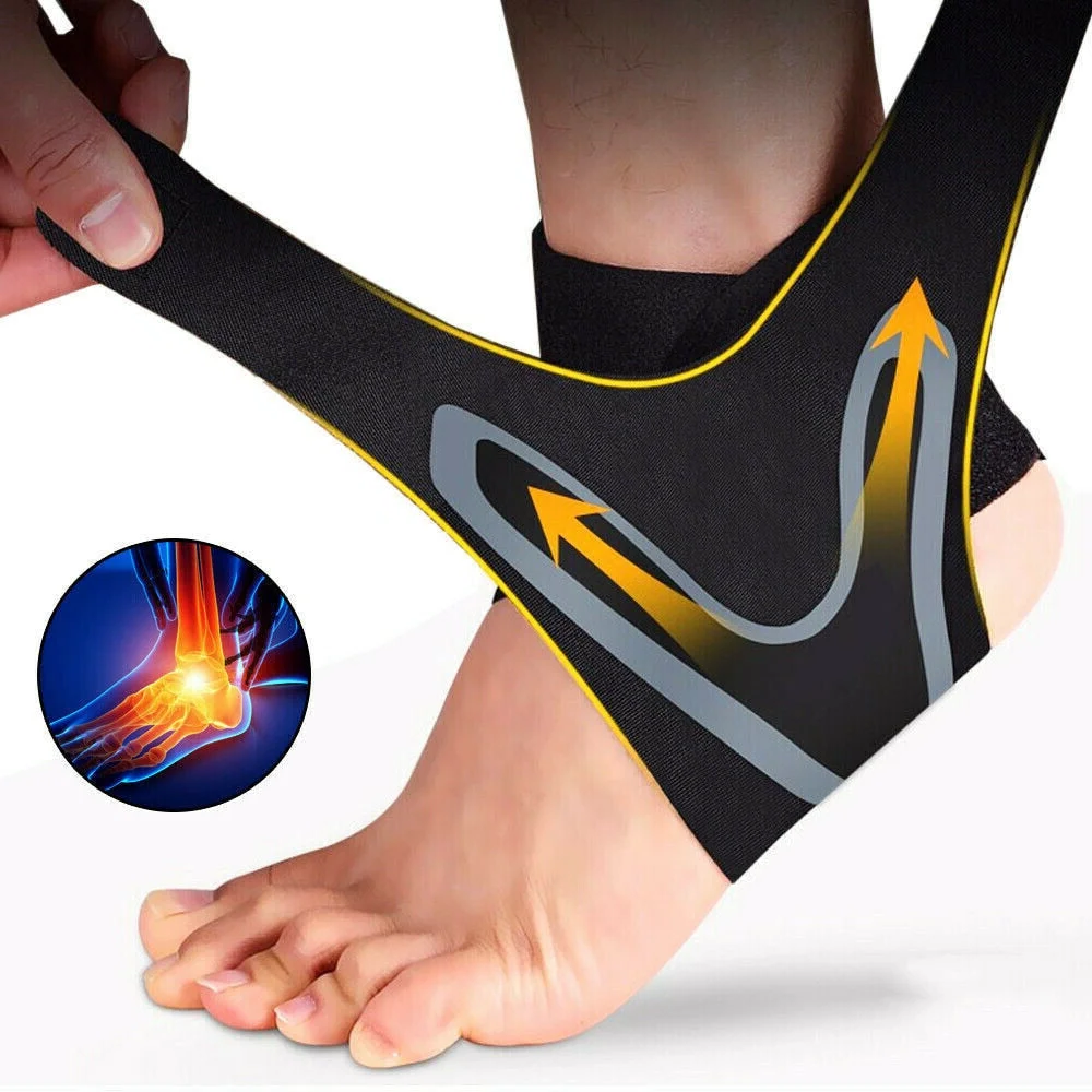 Plantar Ankle X Wrap Brace Support Compression Sleeve