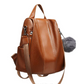 Women's Anti-theft Leather Backpack