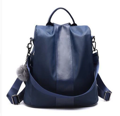 Kvinders tyverisikret læderrygsæk