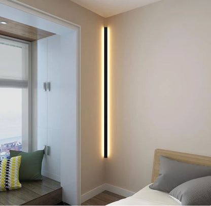 Minimalist Linear Wall Lamp with LED Atmosphere Lighting