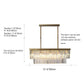 Rectangular LED Three Step Dimming Crystal Strips Postmodern Chandelier