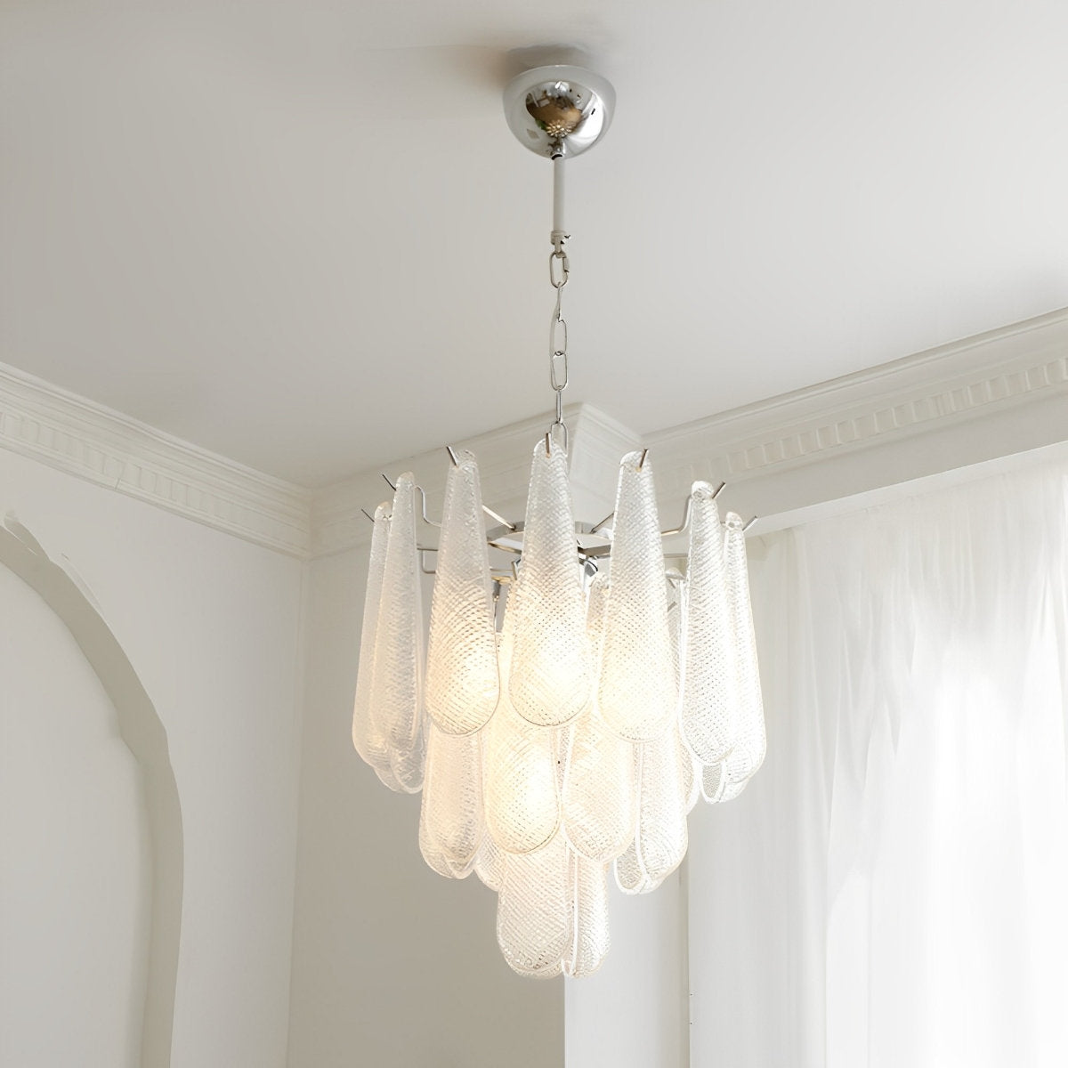 Retro Luxury Teardrop Waterfall Chandelier Light