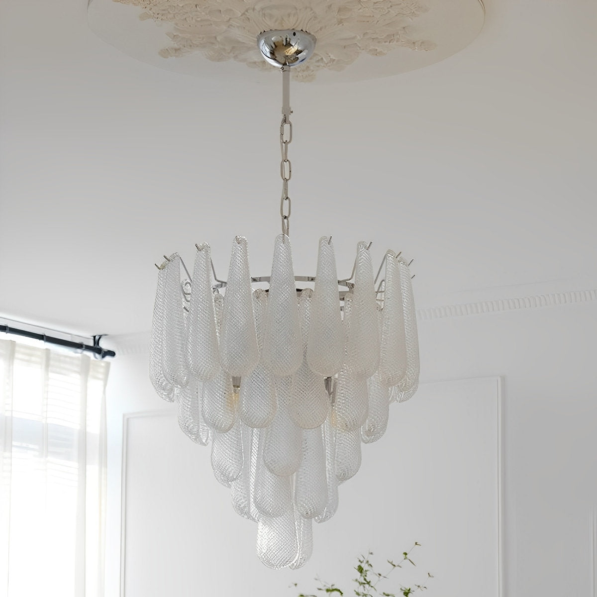 Retro Luxury Teardrop Waterfall Chandelier Light