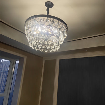Rustic Modern Round Crystal Chandeliers Round Light