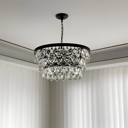 Rustic Modern Round Crystal Chandeliers Round Light