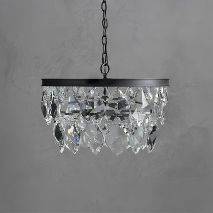 Rustic Modern Round Crystal Chandeliers Round Light