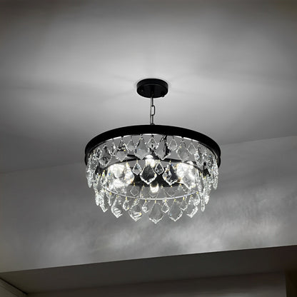 Rustic Modern Round Crystal Chandeliers Round Light