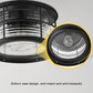 Rustic Modern Super Bright Black Round Outdoor Ceiling Lights