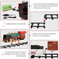 Remote Control Vintage Classic RC Train Toy Set with Real Smoke, Lights, Sound