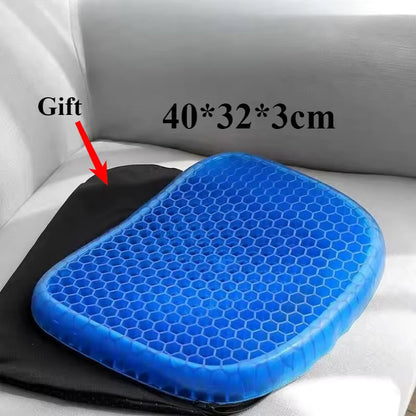 Hudson & Jurgen – Orthopedic Gel Seat Cushion with Pressure Relief | Tailbone Support for Comfort and Health