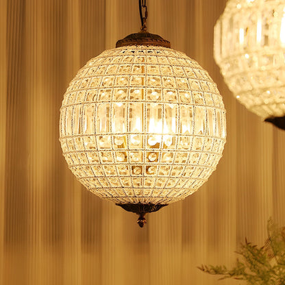 Shining Luxury Morocco Ball Crystal Chandelier Light