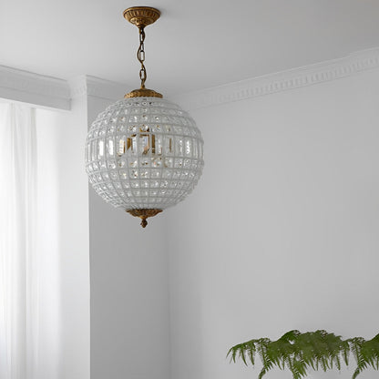 Shining Luxury Morocco Ball Crystal Chandelier Light