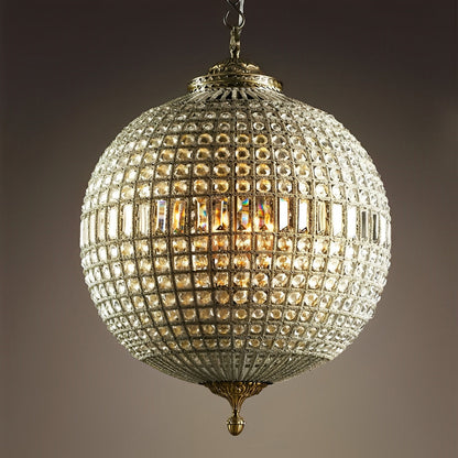 Shining Luxury Morocco Ball Crystal Chandelier Light