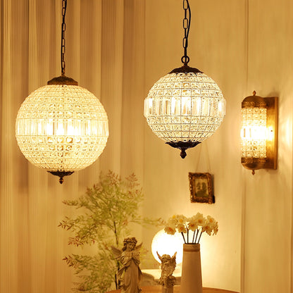Shining Luxury Morocco Ball Crystal Chandelier Light