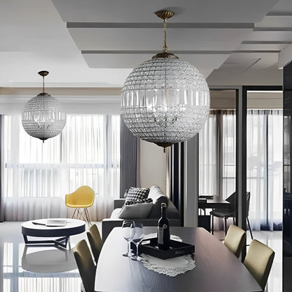 Shining Luxury Morocco Ball Crystal Chandelier Light