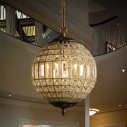 Shining Luxury Morocco Ball Crystal Chandelier Light