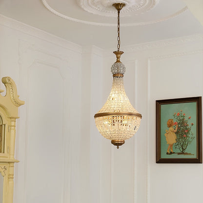 Shining Retro Luxury Baroque Crystal Chandelier Light